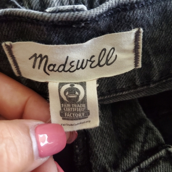 Madewell The Perfect Vintage Straight Jean Size 25 Washed Black High Rise - Picture 6 of 11